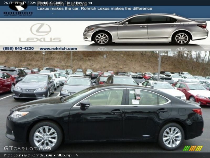 Obsidian Black / Parchment 2013 Lexus ES 300h Hybrid