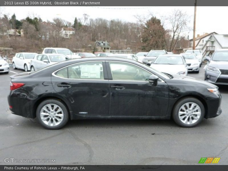Obsidian Black / Parchment 2013 Lexus ES 300h Hybrid