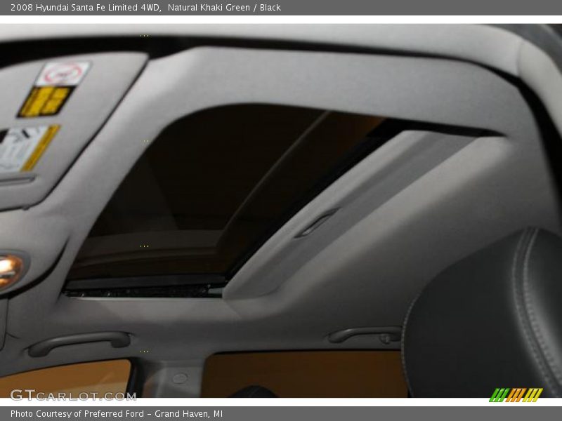 Natural Khaki Green / Black 2008 Hyundai Santa Fe Limited 4WD