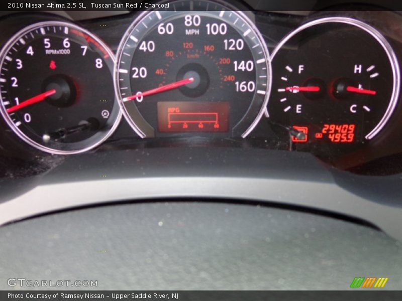 Tuscan Sun Red / Charcoal 2010 Nissan Altima 2.5 SL