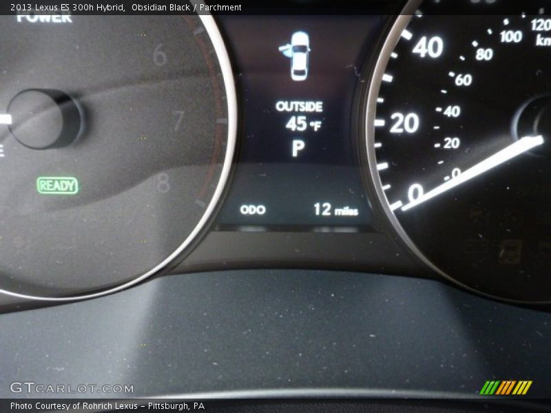 Obsidian Black / Parchment 2013 Lexus ES 300h Hybrid