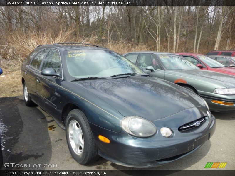 Spruce Green Metallic / Medium Prairie Tan 1999 Ford Taurus SE Wagon