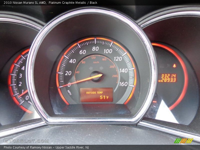 Platinum Graphite Metallic / Black 2010 Nissan Murano SL AWD