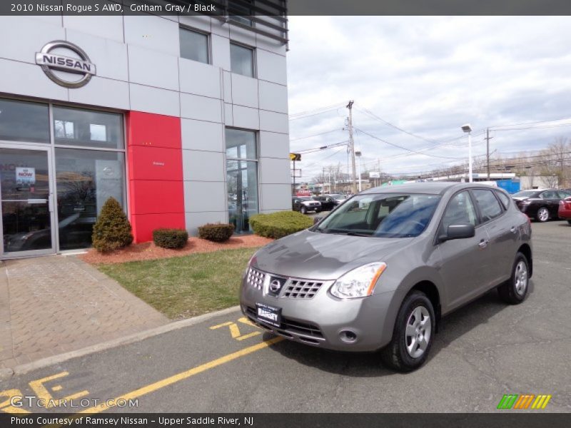 Gotham Gray / Black 2010 Nissan Rogue S AWD