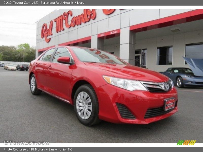 Barcelona Red Metallic / Ivory 2012 Toyota Camry LE