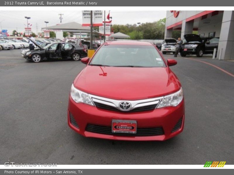 Barcelona Red Metallic / Ivory 2012 Toyota Camry LE