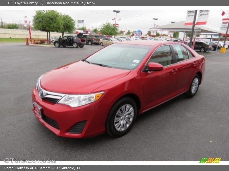 Barcelona Red Metallic / Ivory 2012 Toyota Camry LE