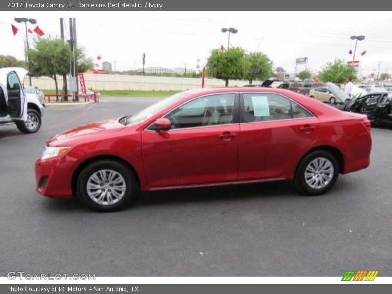 Barcelona Red Metallic / Ivory 2012 Toyota Camry LE