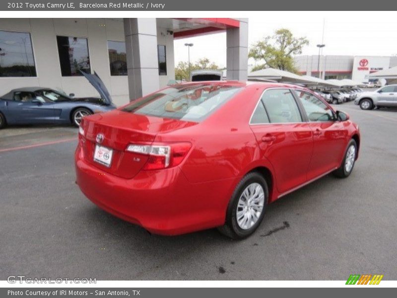 Barcelona Red Metallic / Ivory 2012 Toyota Camry LE