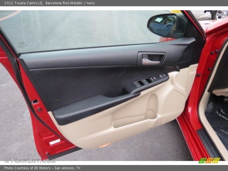 Barcelona Red Metallic / Ivory 2012 Toyota Camry LE