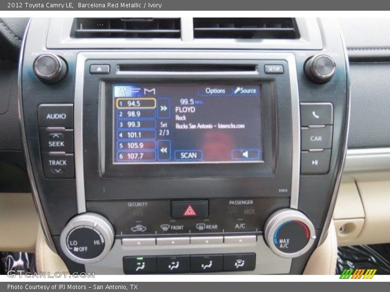 Barcelona Red Metallic / Ivory 2012 Toyota Camry LE