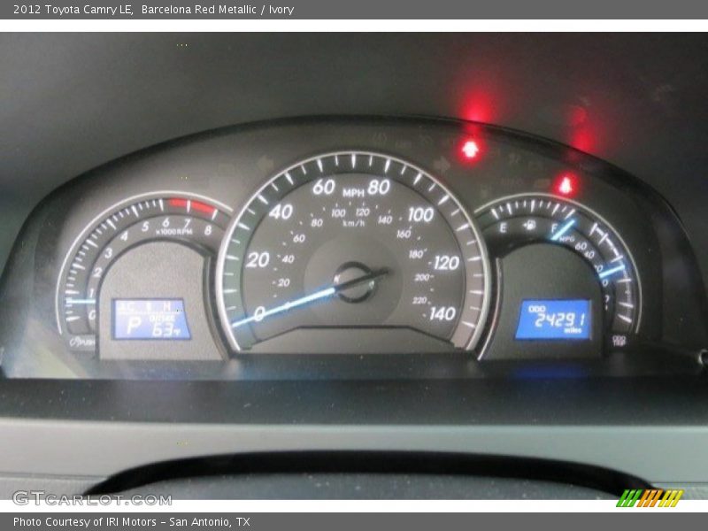 Barcelona Red Metallic / Ivory 2012 Toyota Camry LE