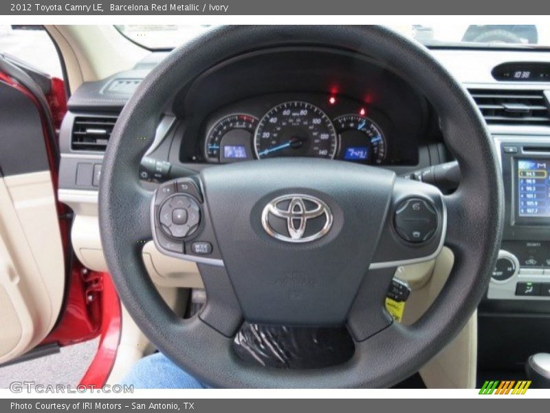 Barcelona Red Metallic / Ivory 2012 Toyota Camry LE