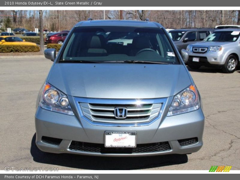 Slate Green Metallic / Gray 2010 Honda Odyssey EX-L