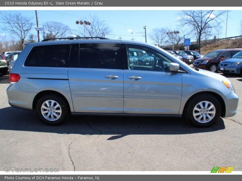 Slate Green Metallic / Gray 2010 Honda Odyssey EX-L