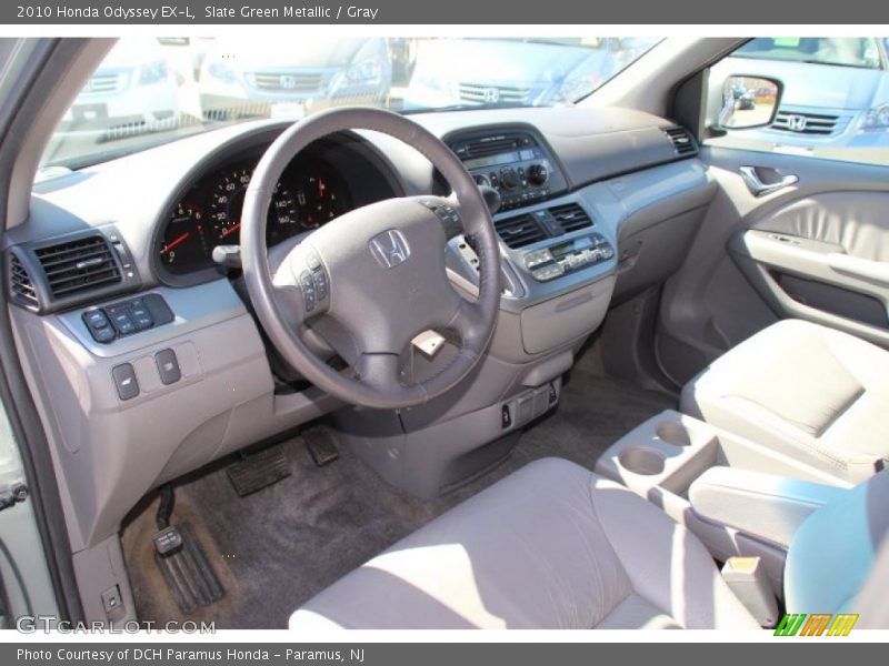 Slate Green Metallic / Gray 2010 Honda Odyssey EX-L
