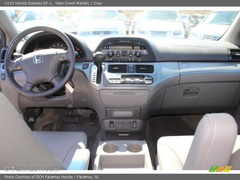 Slate Green Metallic / Gray 2010 Honda Odyssey EX-L