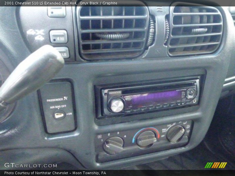 Onyx Black / Graphite 2001 Chevrolet S10 LS Extended Cab 4x4