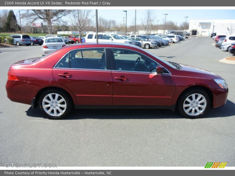 Redondo Red Pearl / Gray 2006 Honda Accord LX V6 Sedan