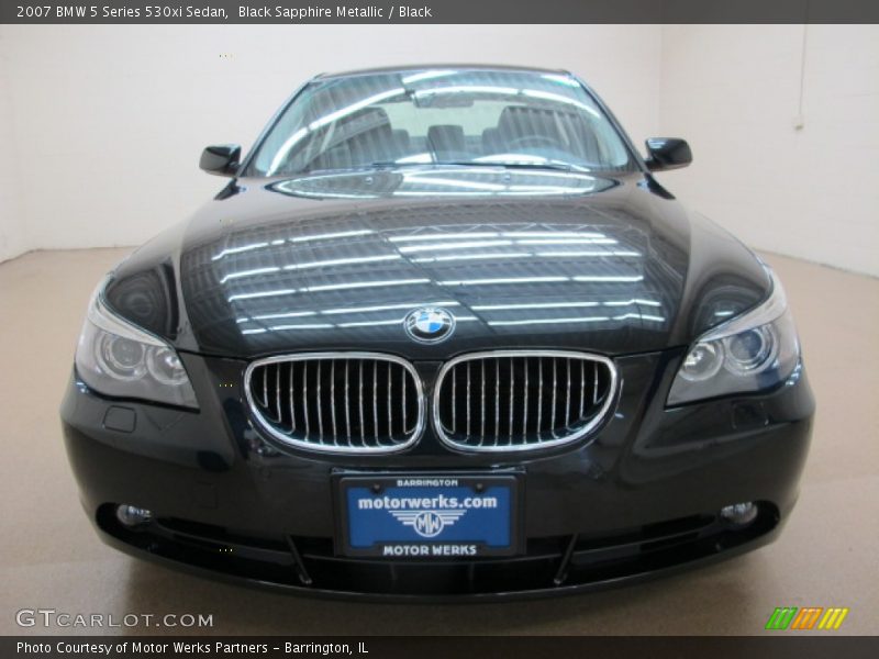 Black Sapphire Metallic / Black 2007 BMW 5 Series 530xi Sedan