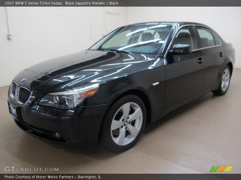 Black Sapphire Metallic / Black 2007 BMW 5 Series 530xi Sedan