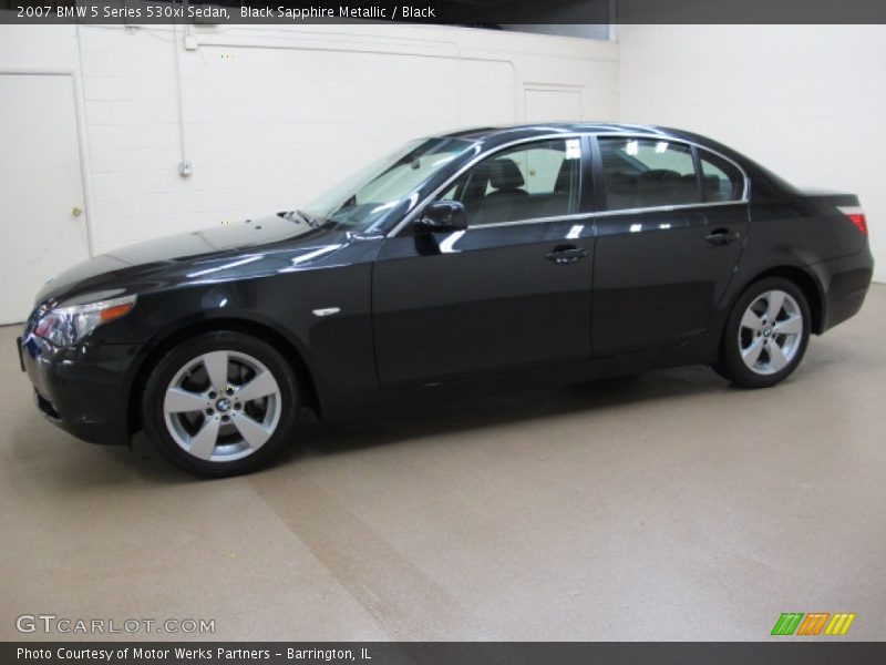 Black Sapphire Metallic / Black 2007 BMW 5 Series 530xi Sedan