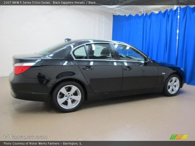 Black Sapphire Metallic / Black 2007 BMW 5 Series 530xi Sedan