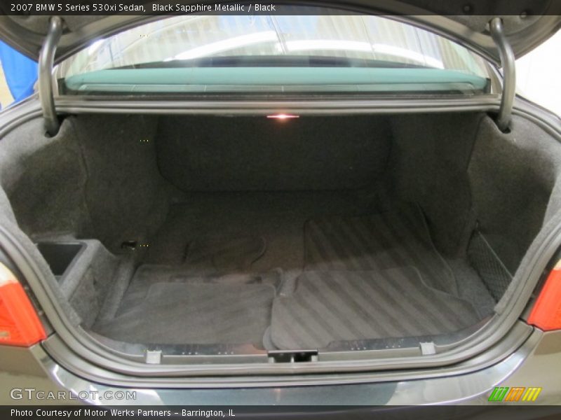 Black Sapphire Metallic / Black 2007 BMW 5 Series 530xi Sedan