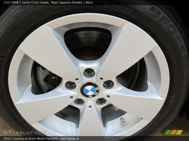 Black Sapphire Metallic / Black 2007 BMW 5 Series 530xi Sedan