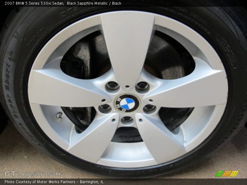 Black Sapphire Metallic / Black 2007 BMW 5 Series 530xi Sedan