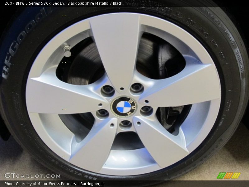 Black Sapphire Metallic / Black 2007 BMW 5 Series 530xi Sedan