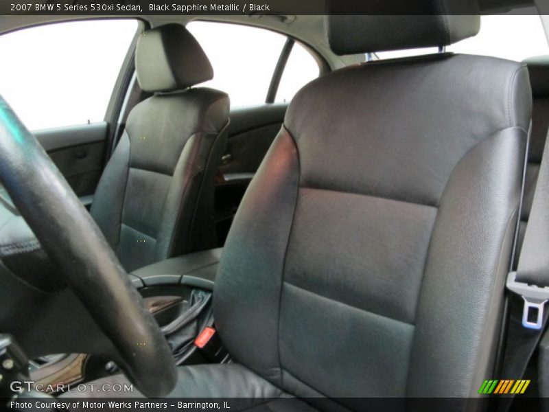 Black Sapphire Metallic / Black 2007 BMW 5 Series 530xi Sedan