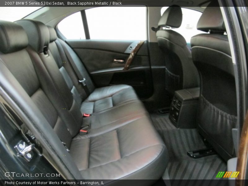 Black Sapphire Metallic / Black 2007 BMW 5 Series 530xi Sedan