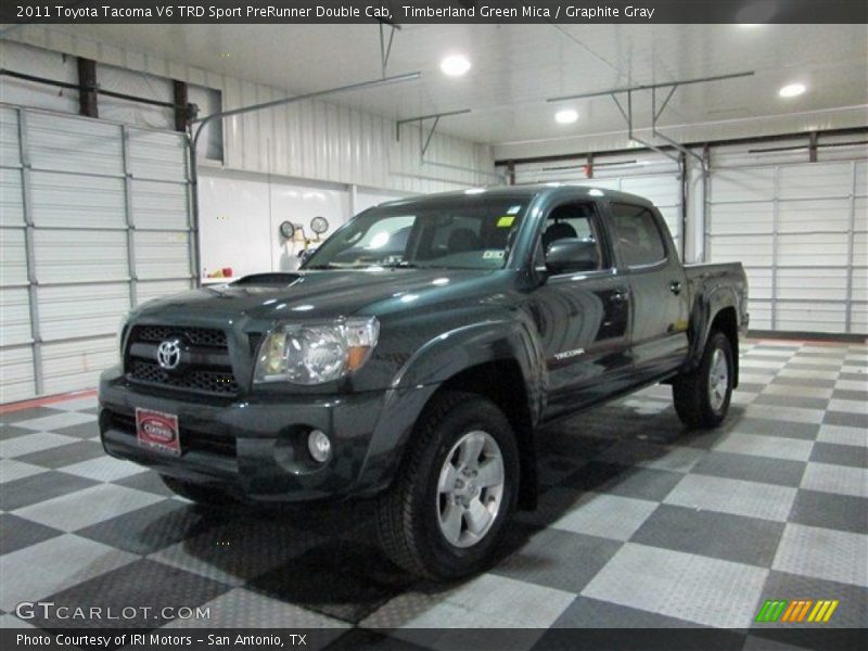 Timberland Green Mica / Graphite Gray 2011 Toyota Tacoma V6 TRD Sport PreRunner Double Cab