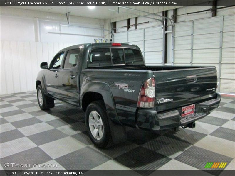 Timberland Green Mica / Graphite Gray 2011 Toyota Tacoma V6 TRD Sport PreRunner Double Cab