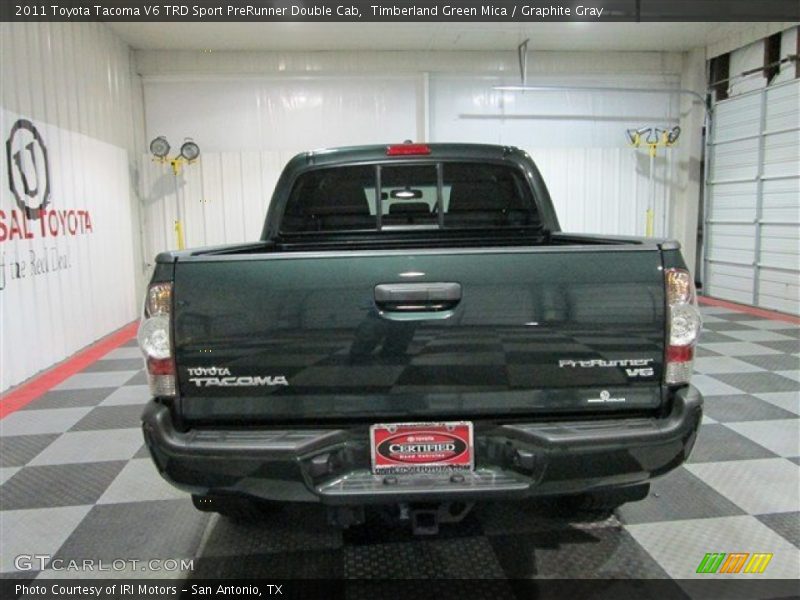 Timberland Green Mica / Graphite Gray 2011 Toyota Tacoma V6 TRD Sport PreRunner Double Cab