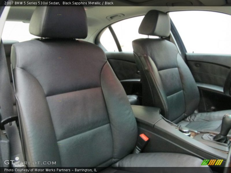 Black Sapphire Metallic / Black 2007 BMW 5 Series 530xi Sedan