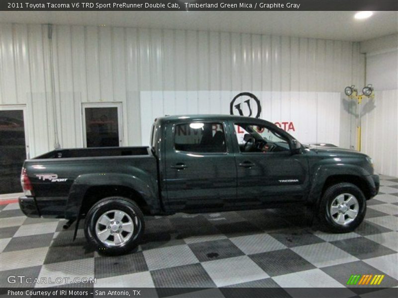 Timberland Green Mica / Graphite Gray 2011 Toyota Tacoma V6 TRD Sport PreRunner Double Cab