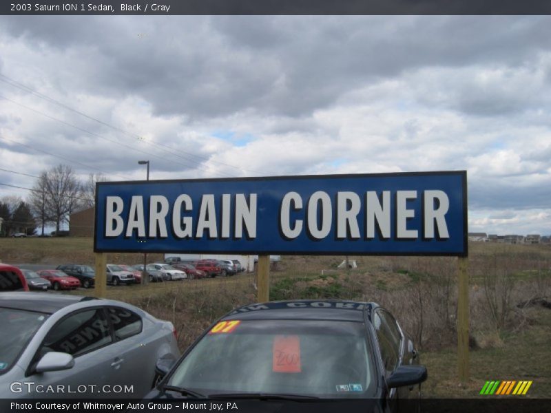 Black / Gray 2003 Saturn ION 1 Sedan