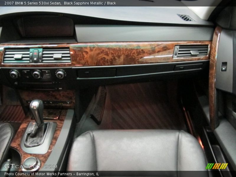 Black Sapphire Metallic / Black 2007 BMW 5 Series 530xi Sedan