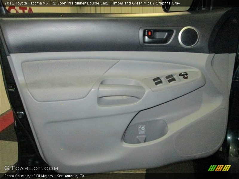 Timberland Green Mica / Graphite Gray 2011 Toyota Tacoma V6 TRD Sport PreRunner Double Cab
