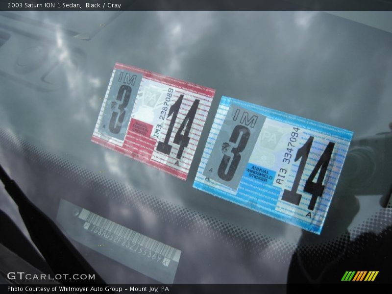 Black / Gray 2003 Saturn ION 1 Sedan