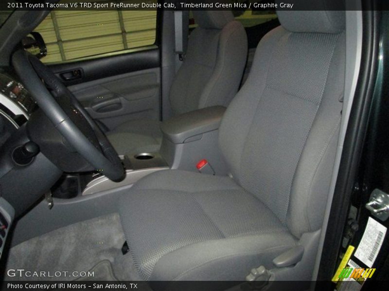 Timberland Green Mica / Graphite Gray 2011 Toyota Tacoma V6 TRD Sport PreRunner Double Cab