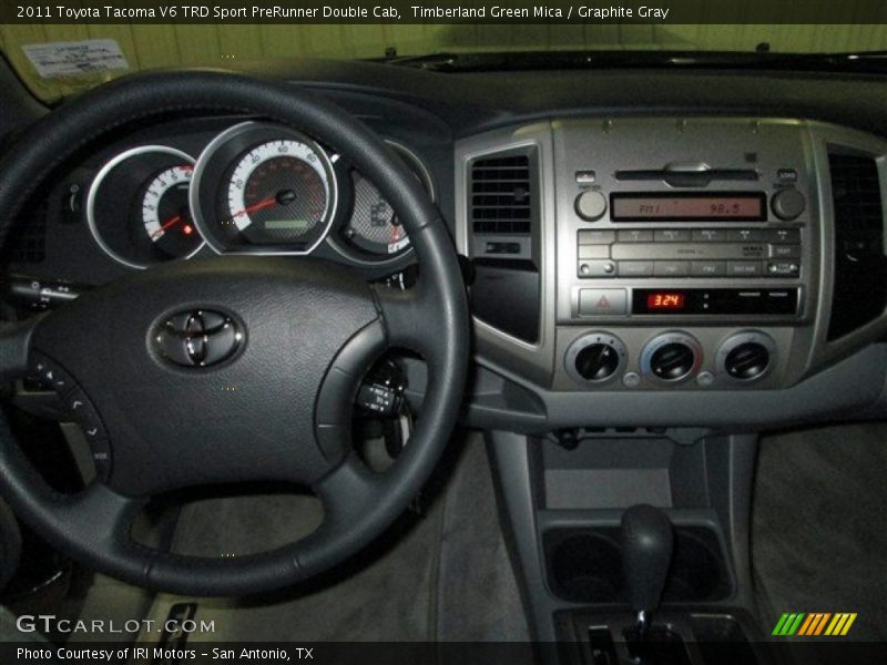 Timberland Green Mica / Graphite Gray 2011 Toyota Tacoma V6 TRD Sport PreRunner Double Cab