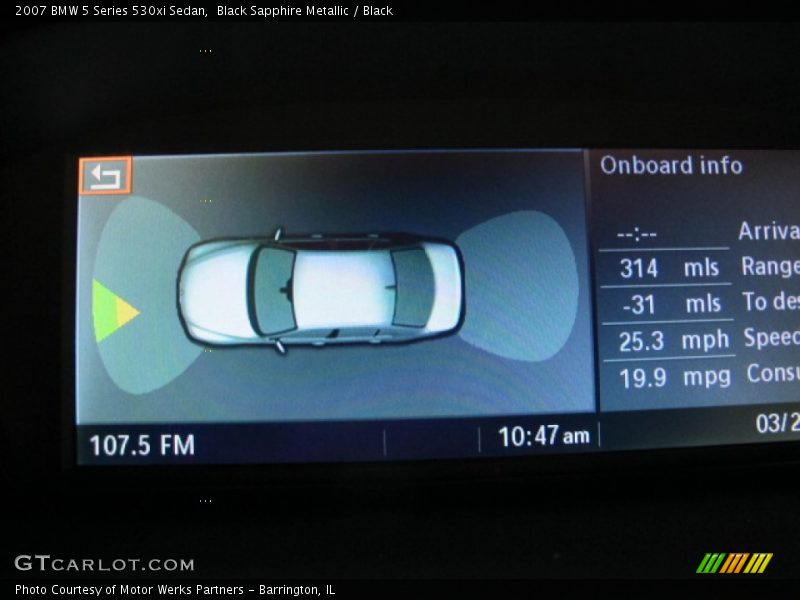 Black Sapphire Metallic / Black 2007 BMW 5 Series 530xi Sedan