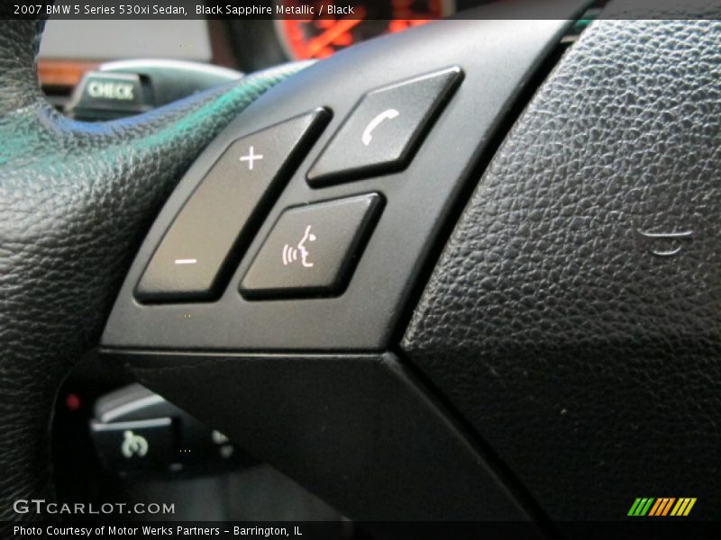 Black Sapphire Metallic / Black 2007 BMW 5 Series 530xi Sedan