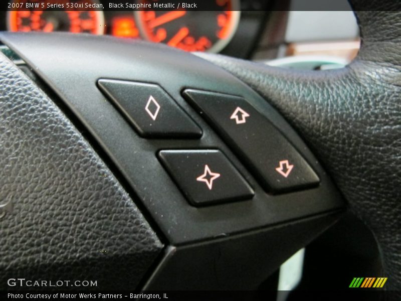 Black Sapphire Metallic / Black 2007 BMW 5 Series 530xi Sedan