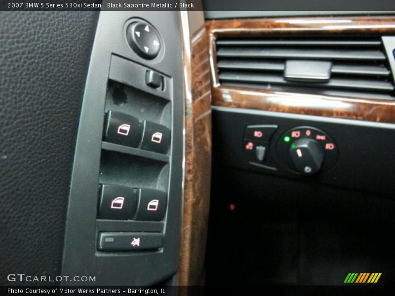 Black Sapphire Metallic / Black 2007 BMW 5 Series 530xi Sedan