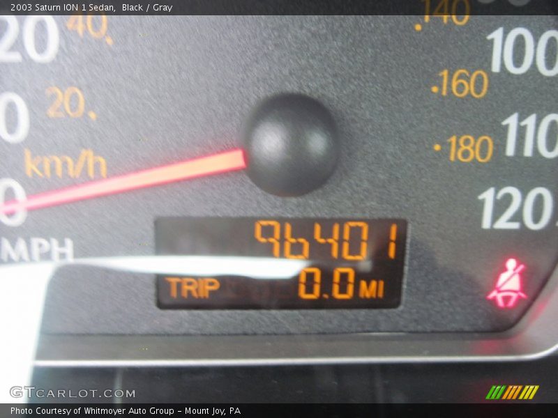 Black / Gray 2003 Saturn ION 1 Sedan
