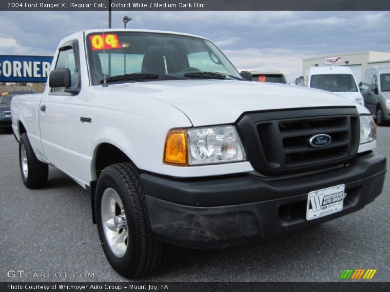 Oxford White / Medium Dark Flint 2004 Ford Ranger XL Regular Cab